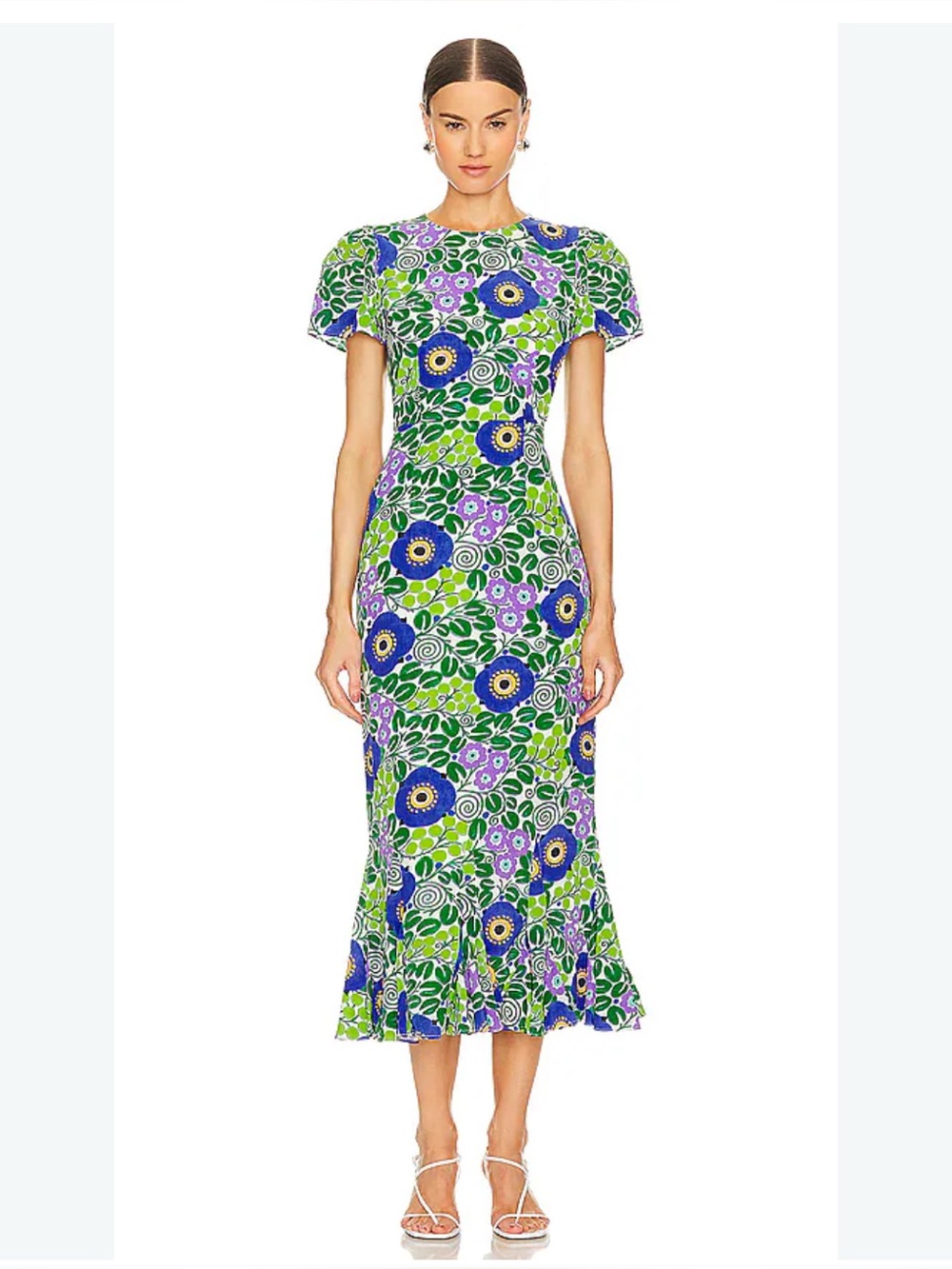 NWT Rhode Lulani Dress in the Wisteria Aura Blossom print
